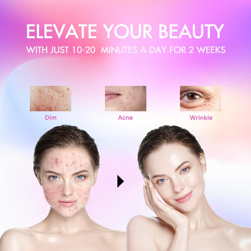 Duevie LED facial mask remote control enables color and timer adjustments