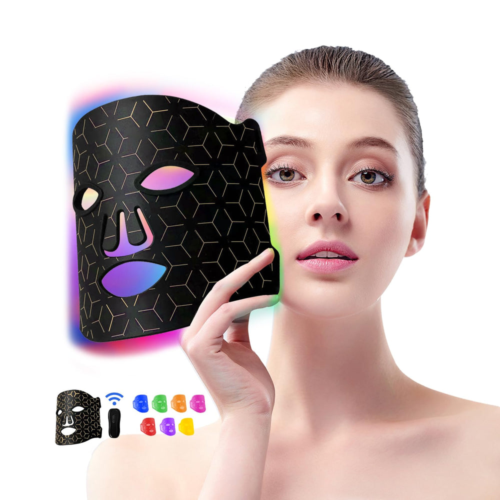 Duevie red light mask close-up showing a skin-friendly silicone surface for gentle care.