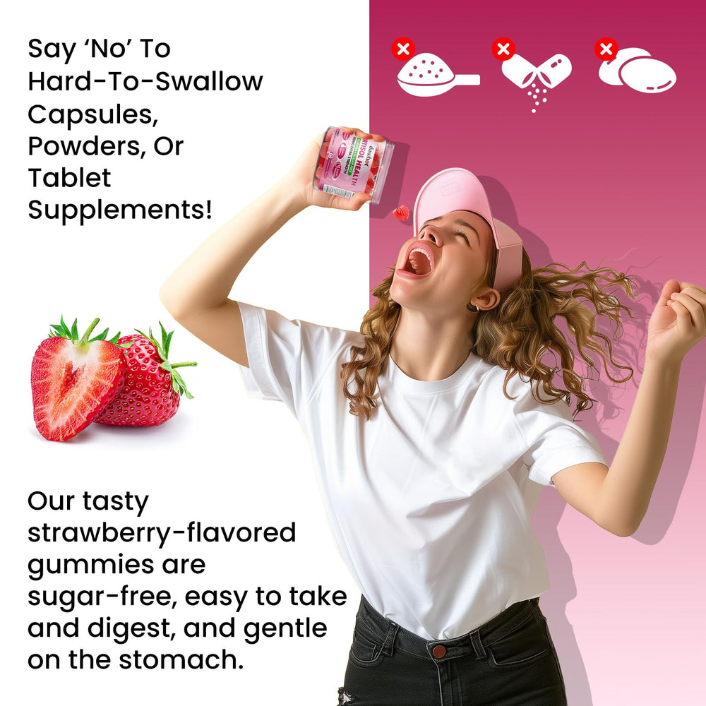 duwhot Cortisol Gummies packaging design on a clean desk