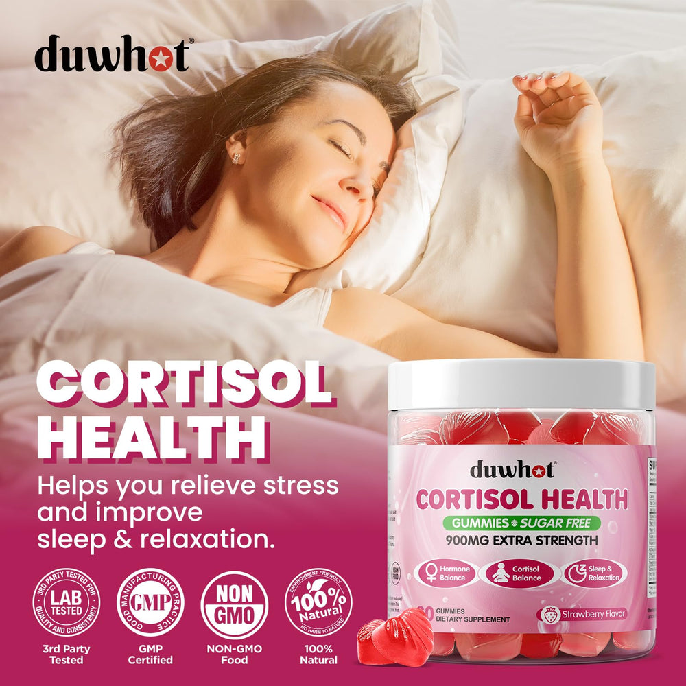 duwhot Cortisol Gummies relaxing moment lifestyle shot