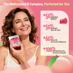 duwhot Methylated B-Complex Women gummies ingredients panel for clarity.
