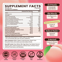 duwhot Methylated B-Complex Women gummies peach flavor close-up.