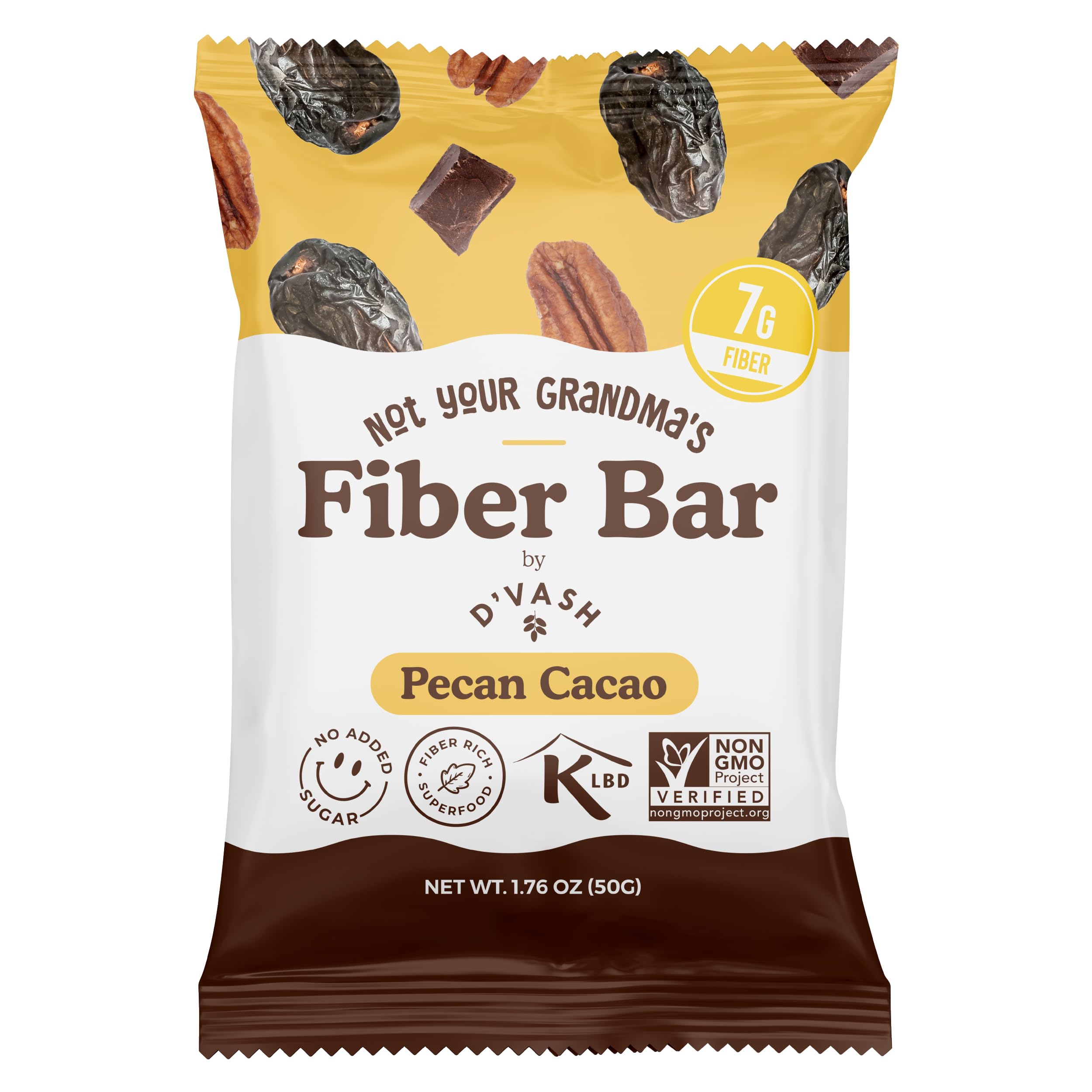 D'Vash Fiber Bars on-the-go snack for busy days.