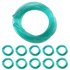 DWCHECK 10ft green oxygen tubing for clear visibility during therapy.