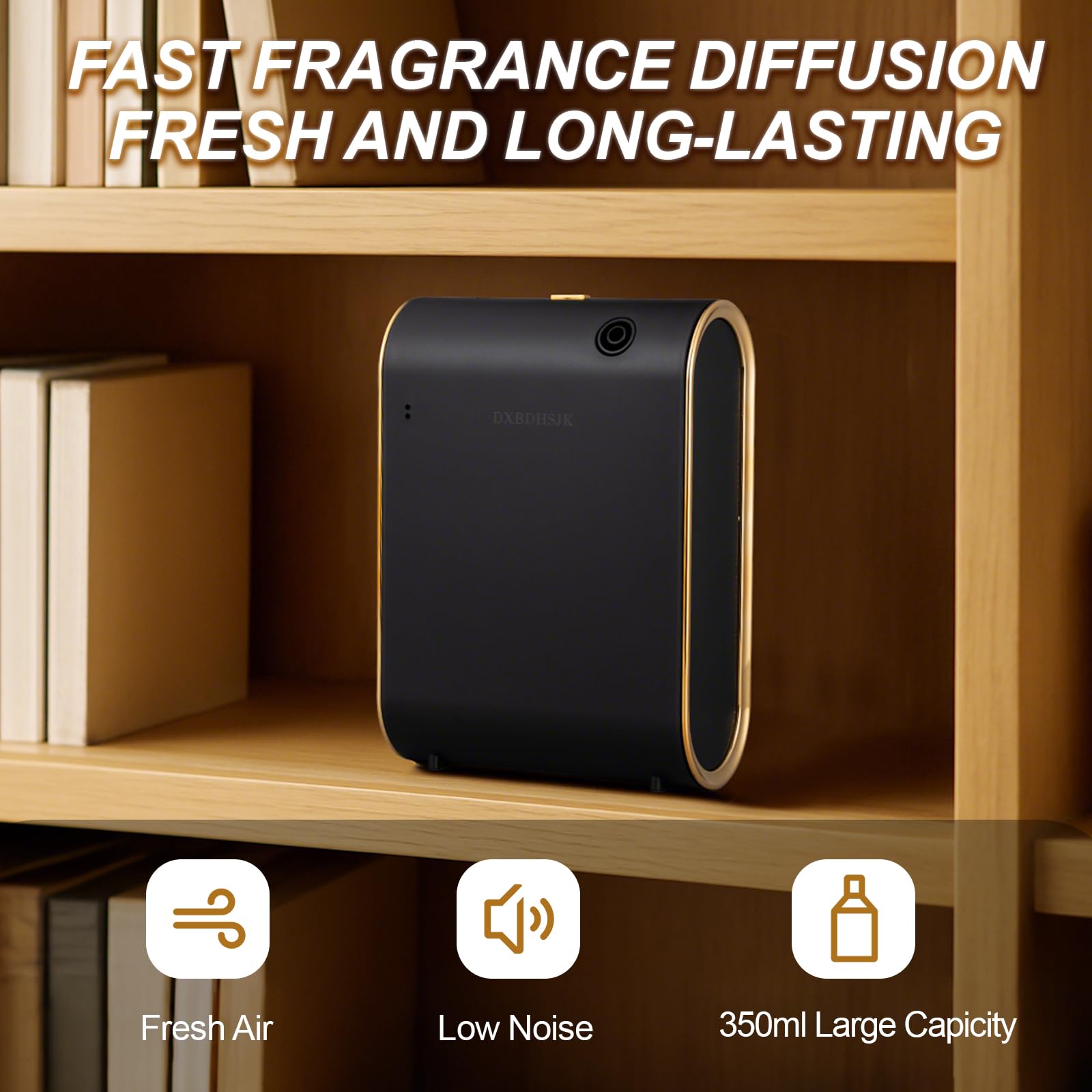 DXBDHSJK diffuser releases pure essential oil mist without water or heat.