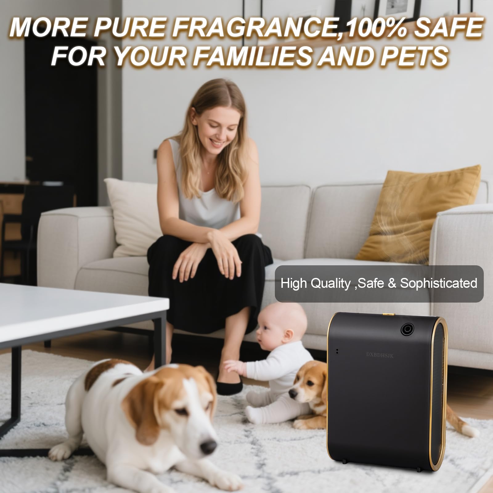 DXBDHSJK diffuser can be wall-mounted or placed on a table.