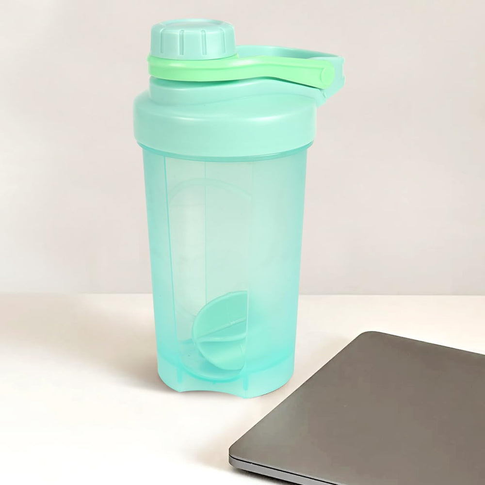 D.Y.A 16oz shaker bottle BPA-free and dishwasher safe for daily use.