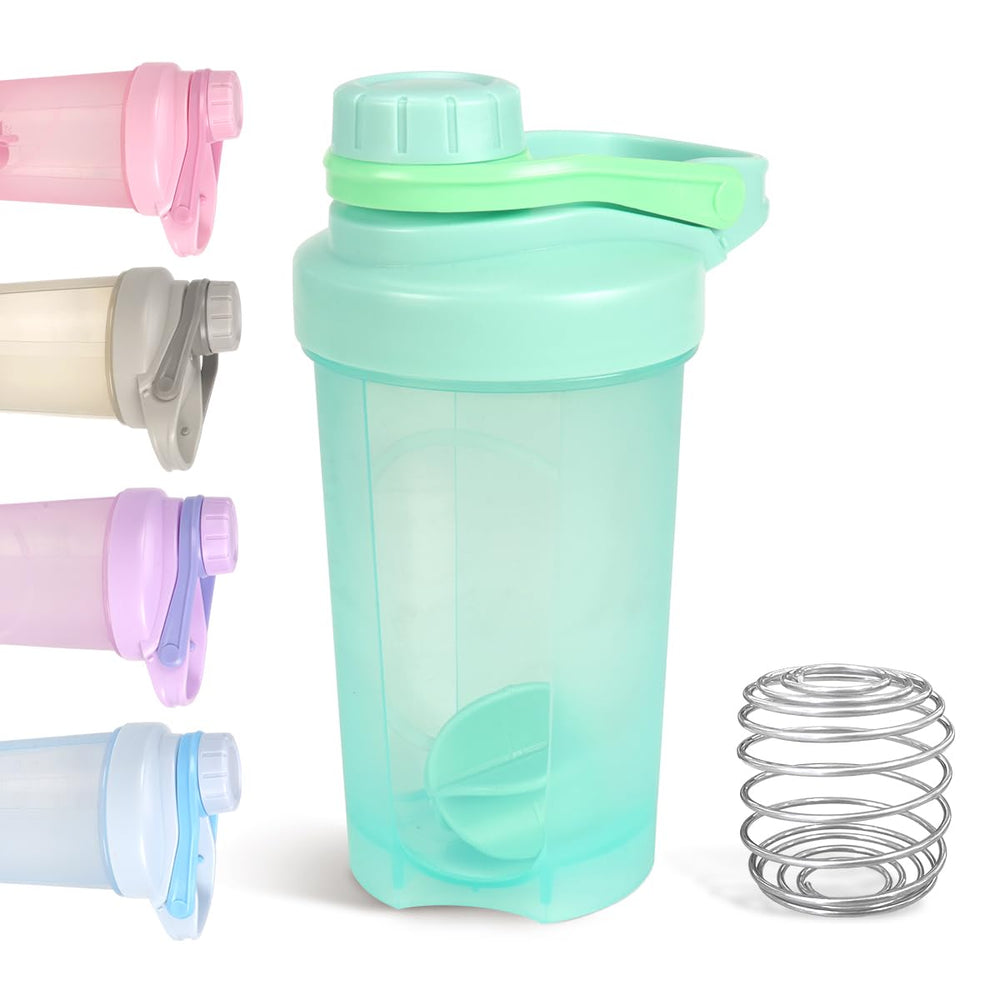 D.Y.A 16oz shaker bottle green front view, ideal for pre-workout shakes.