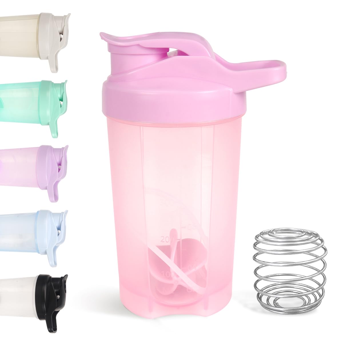 D.Y.A 16oz shaker bottle with leak-proof lid for secure workouts on the go