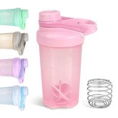 D.Y.A pink 16oz shaker bottle with leak-proof seal for protein shakes.