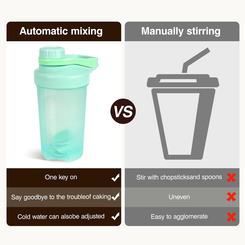 D.Y.A 16oz shaker bottle top loop for portable carrying.