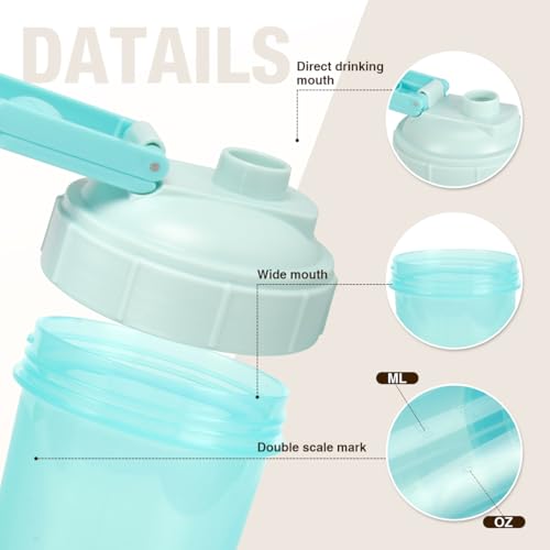 D.Y.A wide-mouth shaker showing easy pouring and mixing.