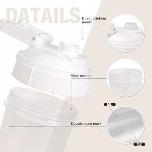D.Y.A shaker bottle showing leak-proof lid for secure travel.