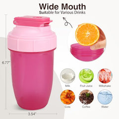 D.Y.A leak-proof lid with flip cap to prevent spills.