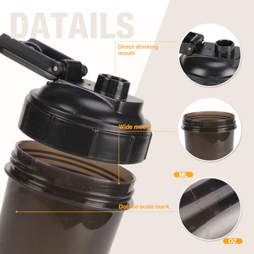 D.Y.A shaker bottle wide mouth with markings for easy measuring