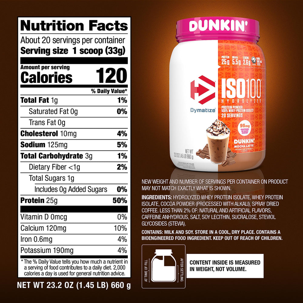 Dymatize gluten-free label indicates gluten-free protein option.
