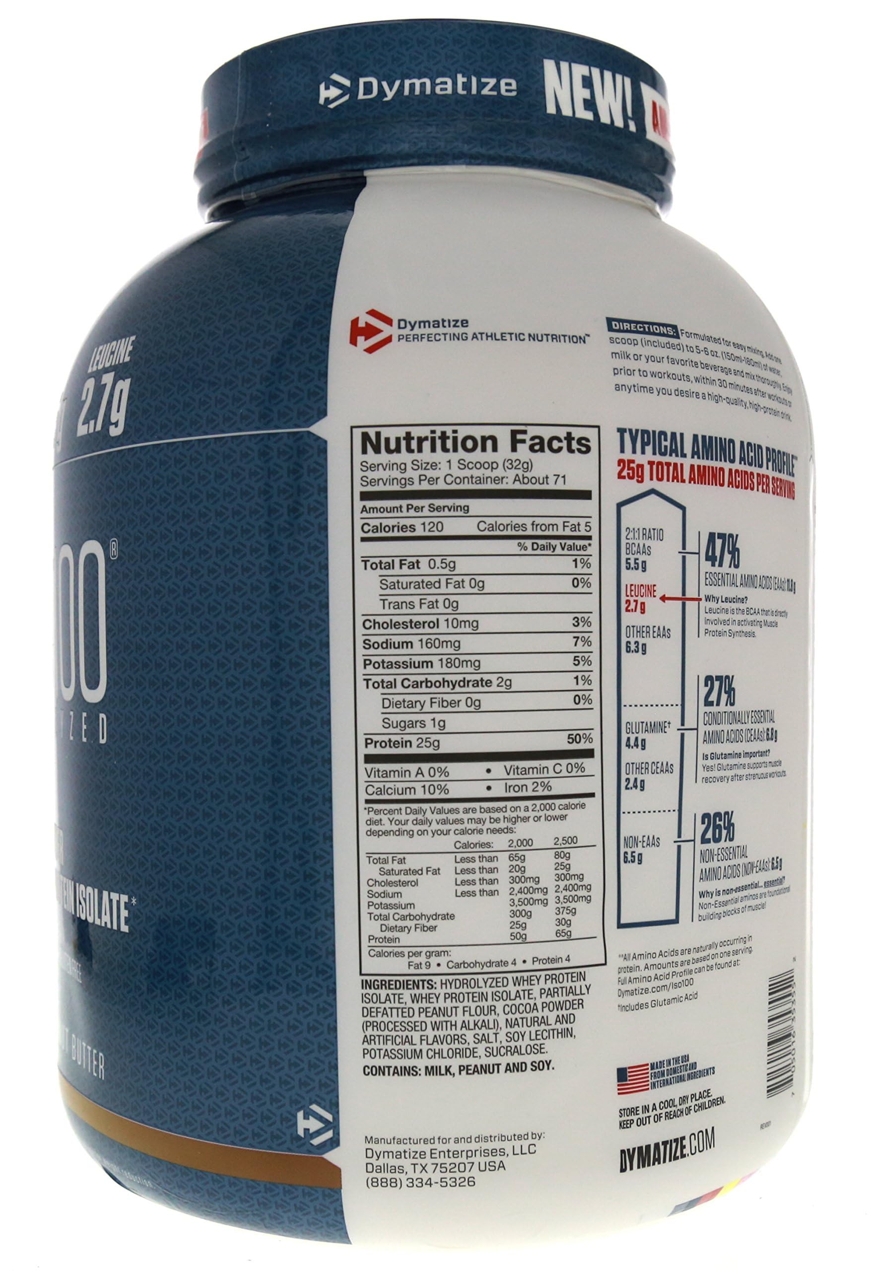 Dymatize ISO100 filtration process emphasizes purity and fast absorption.