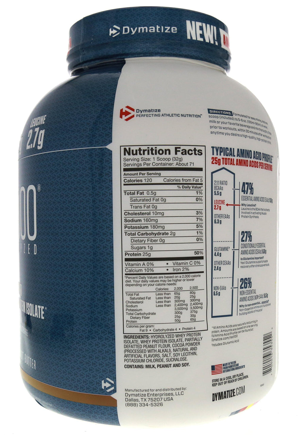Dymatize ISO100 filtration process emphasizes purity and fast absorption.