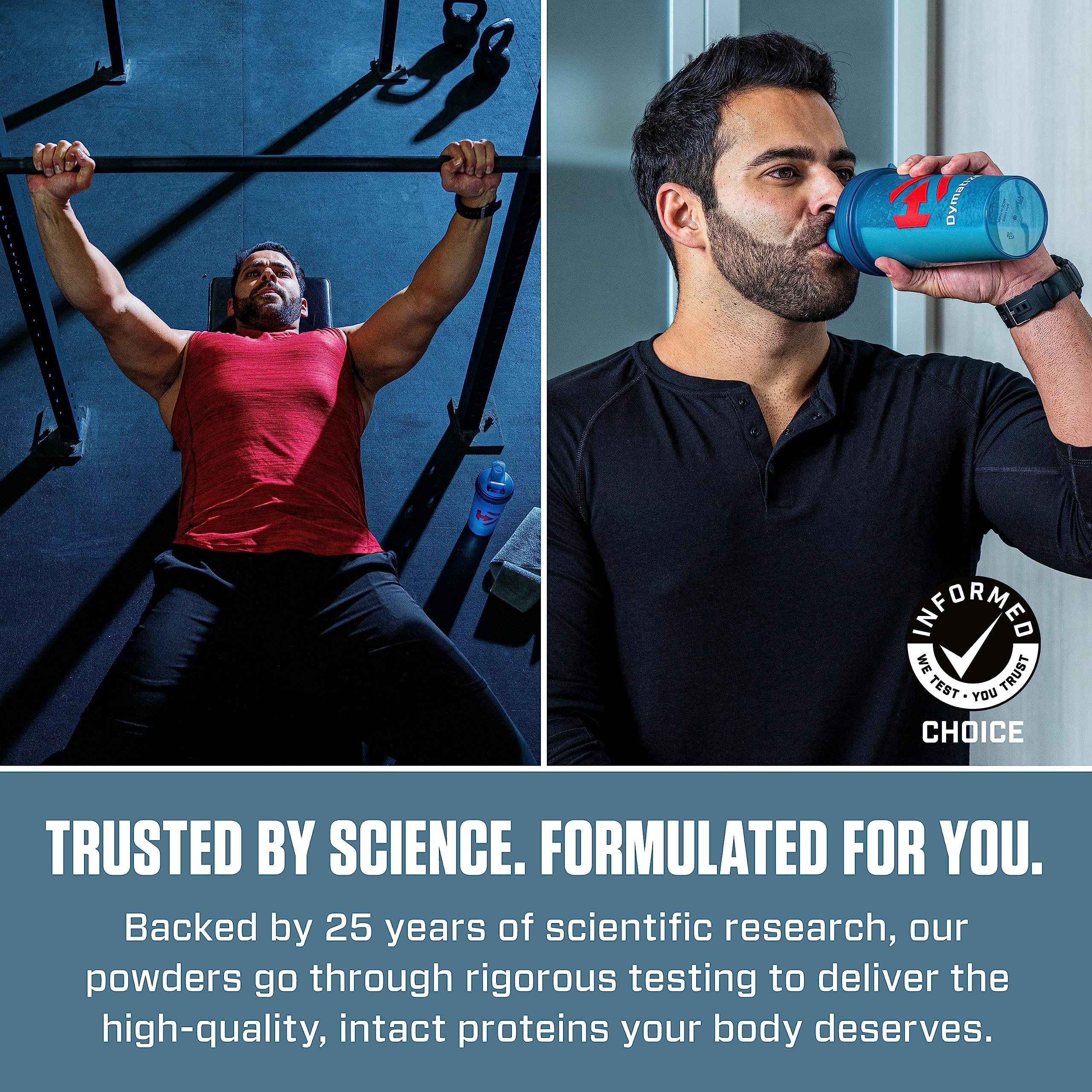 Dymatize ISO100 ingredients list highlights clean protein sources.