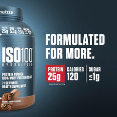 Glass of ISO100 shake highlighting instant mixability