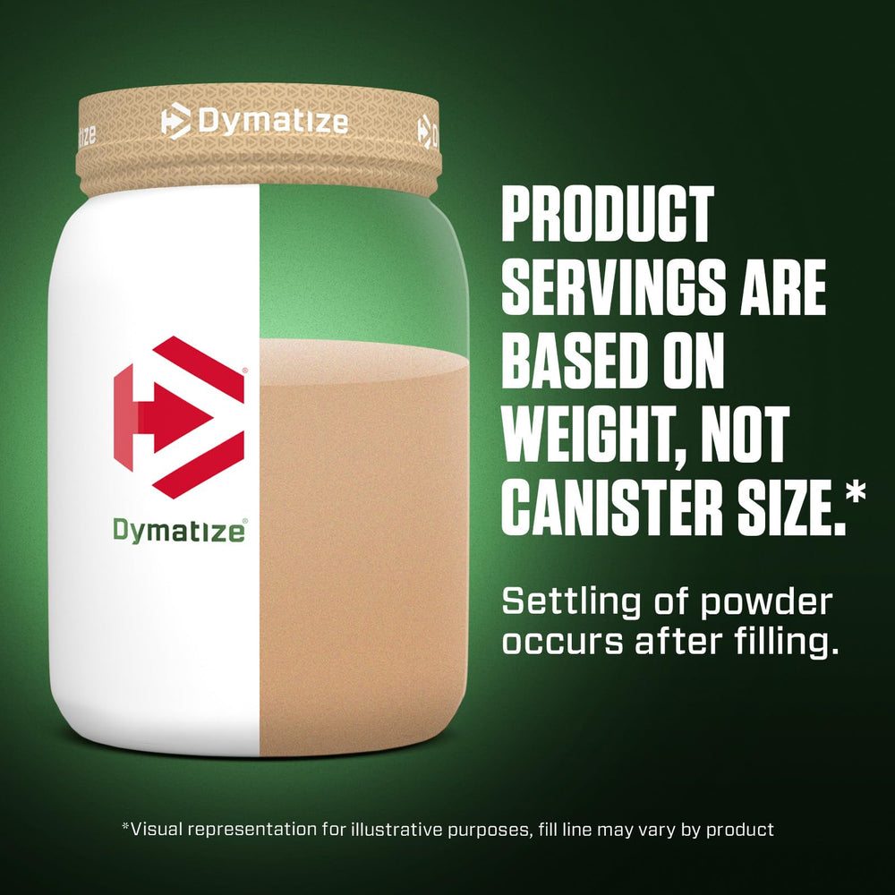 Dymatize Vegan Plant Protein powder pouring into water for a quick shake
