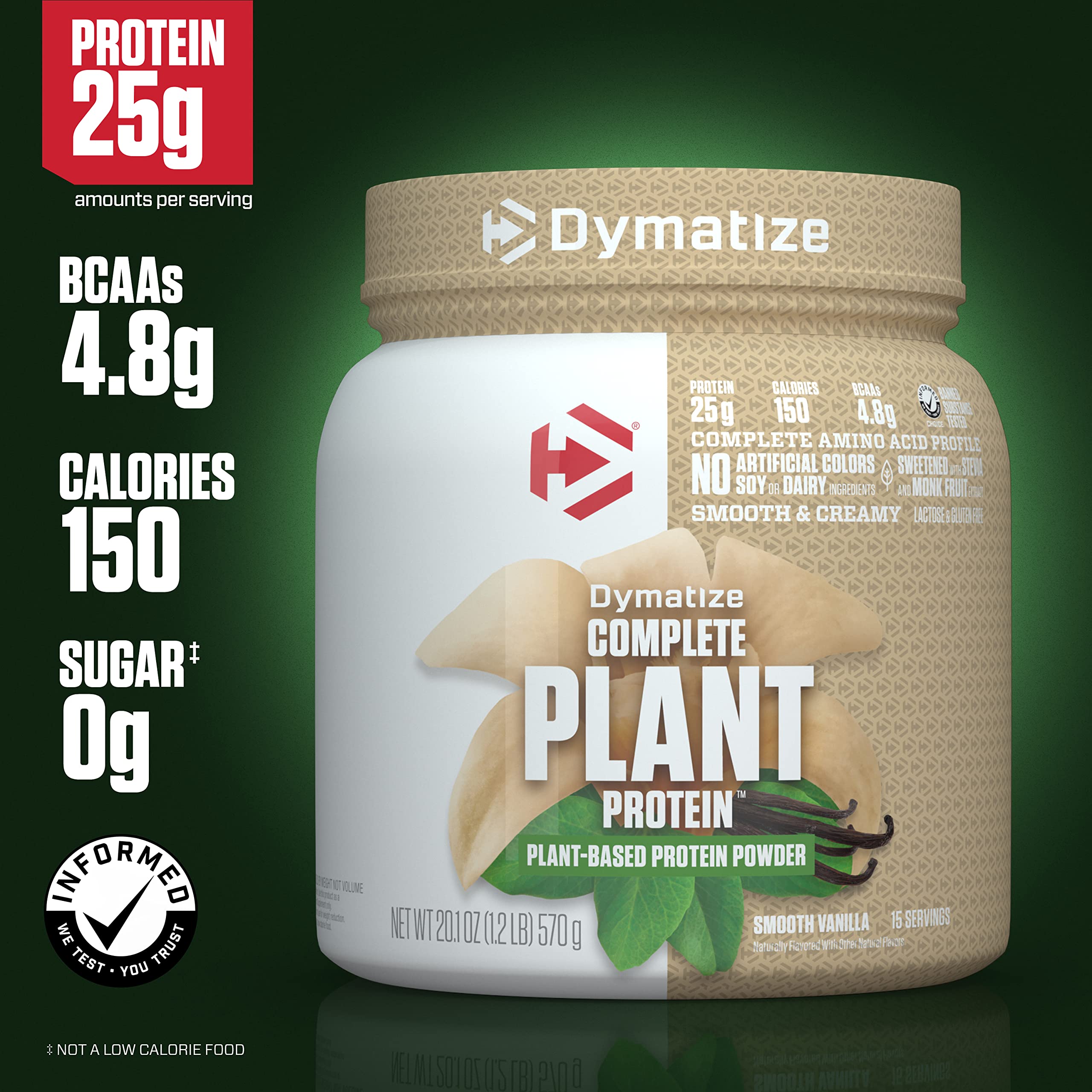 Dymatize Vegan Plant Protein scoop for convenient daily portions