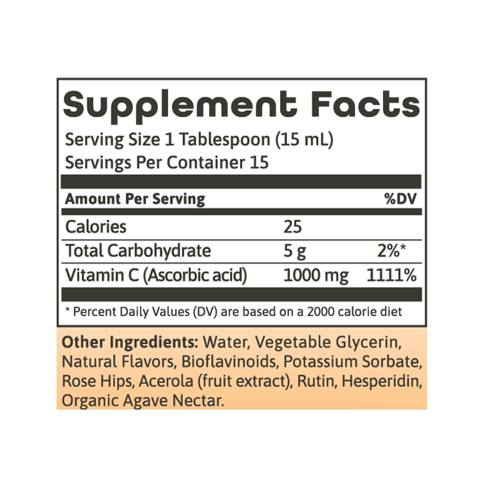 Dynamic Health Liquid Vitamin C with acerola on label, natural vitamin C source.