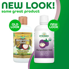 Dynamic Health Mangosteen Gold juice pour – easy addition to smoothies