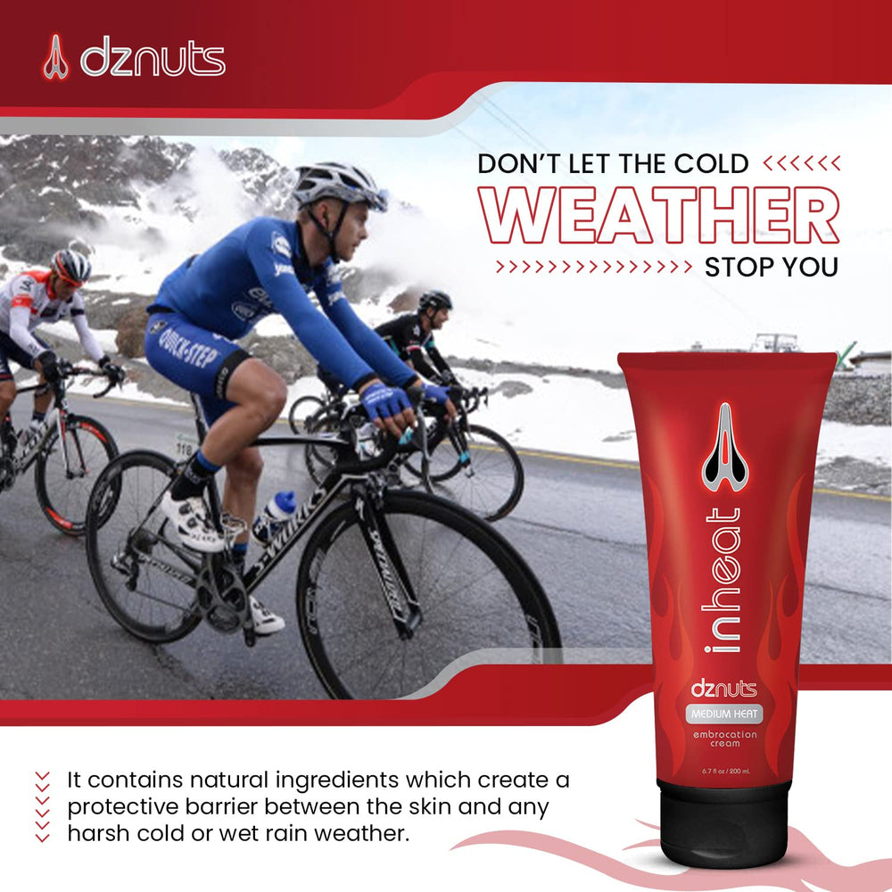 Dznuts InHeat weather-proof film shields skin from wind during rides