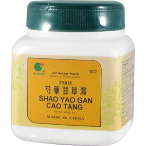 E-Fong Shao Yao Gan Cao Tang ingredients: peony and licorice, ideal for soothing evenings.