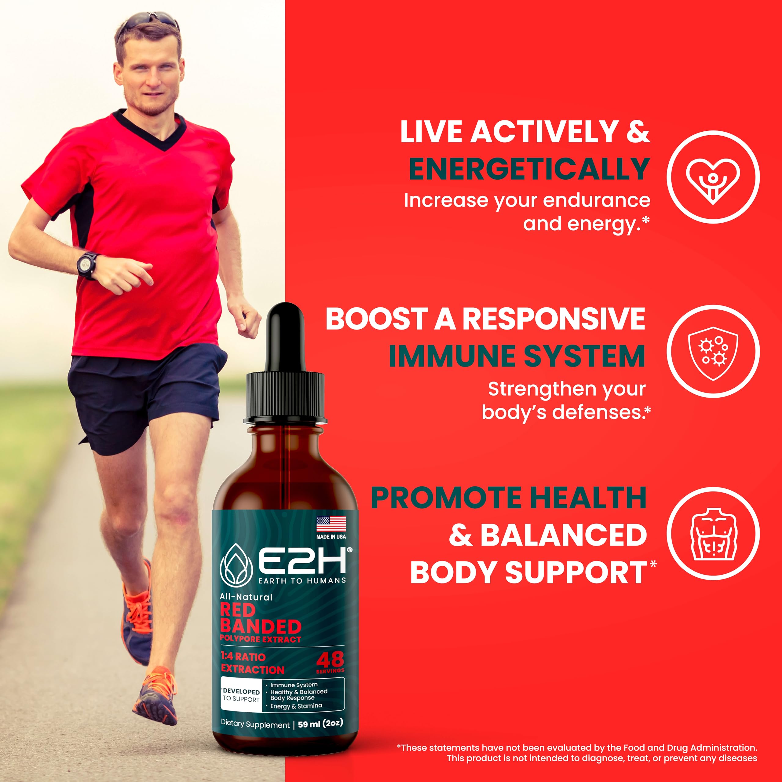 E2H drops showcase fast-absorption immune support for on-the-go vitality.