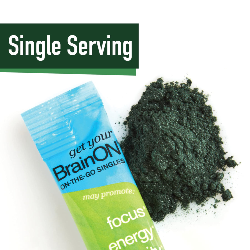 E3LIVE BrainOn shelf display conveys a natural wellness option for daily routines.