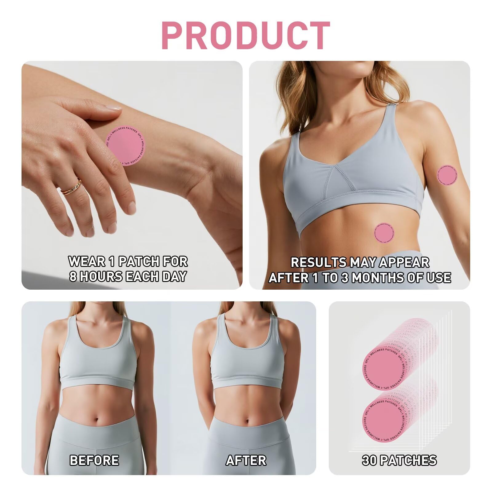 Adhesive surface of Ealavon GLP-1 patches offers gentle adhesion.
