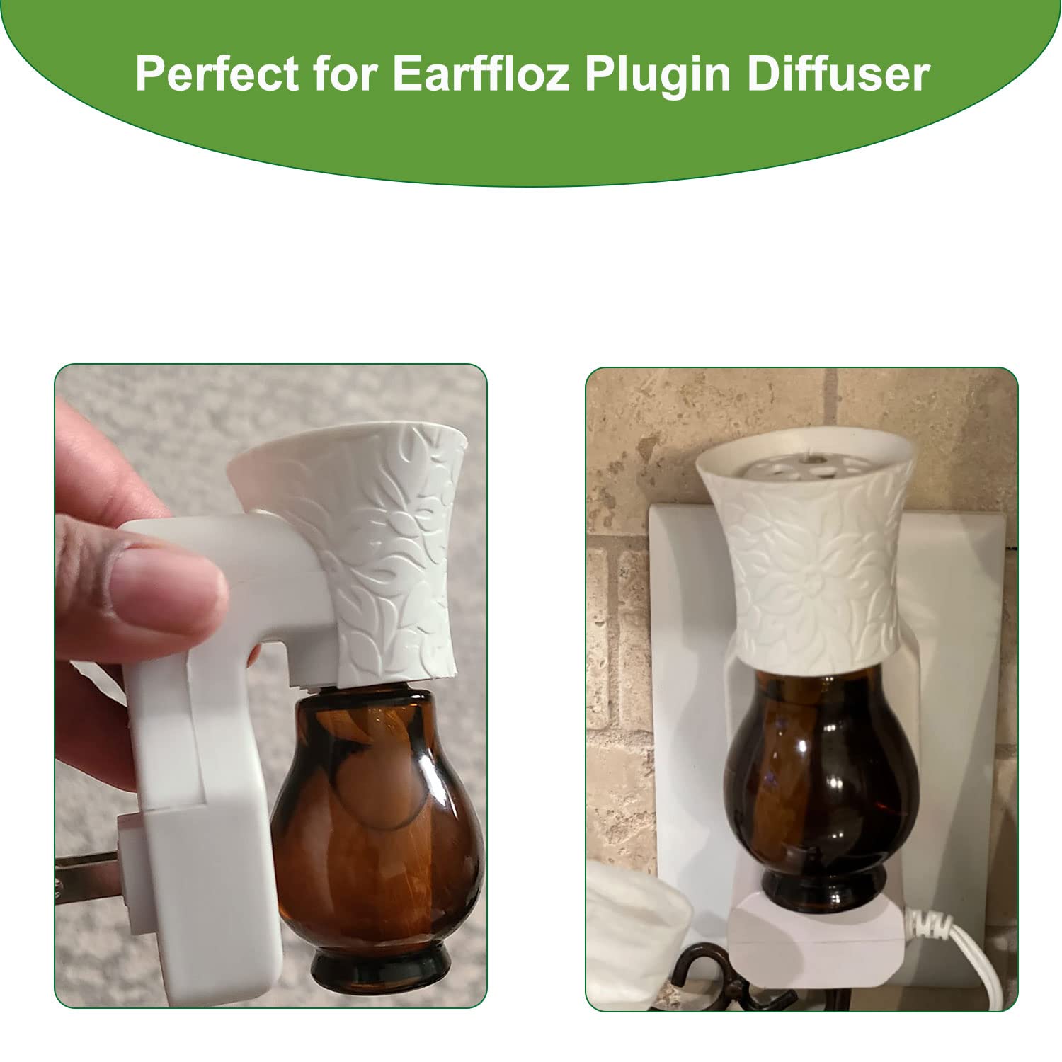 Earffloz replacement wick supports DIY oil blends and quick scent ideas.