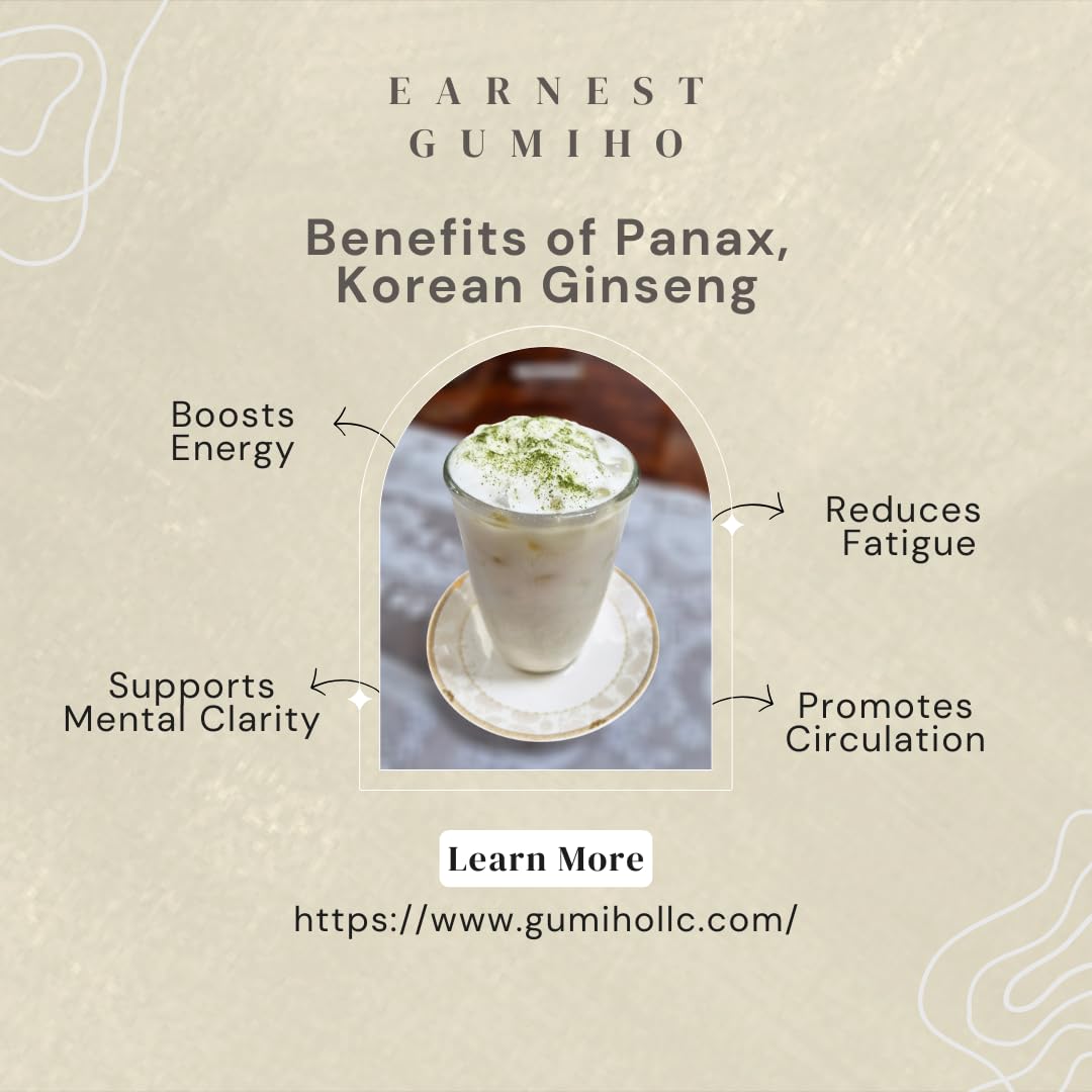 Dry ingredient bowl featuring Earnest Gumiho ginseng powder