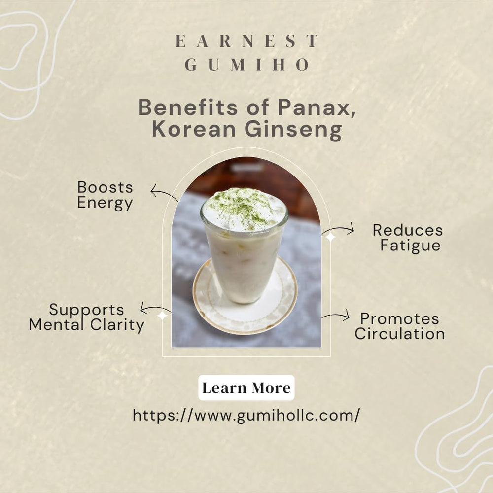 Dry ingredient bowl featuring Earnest Gumiho ginseng powder