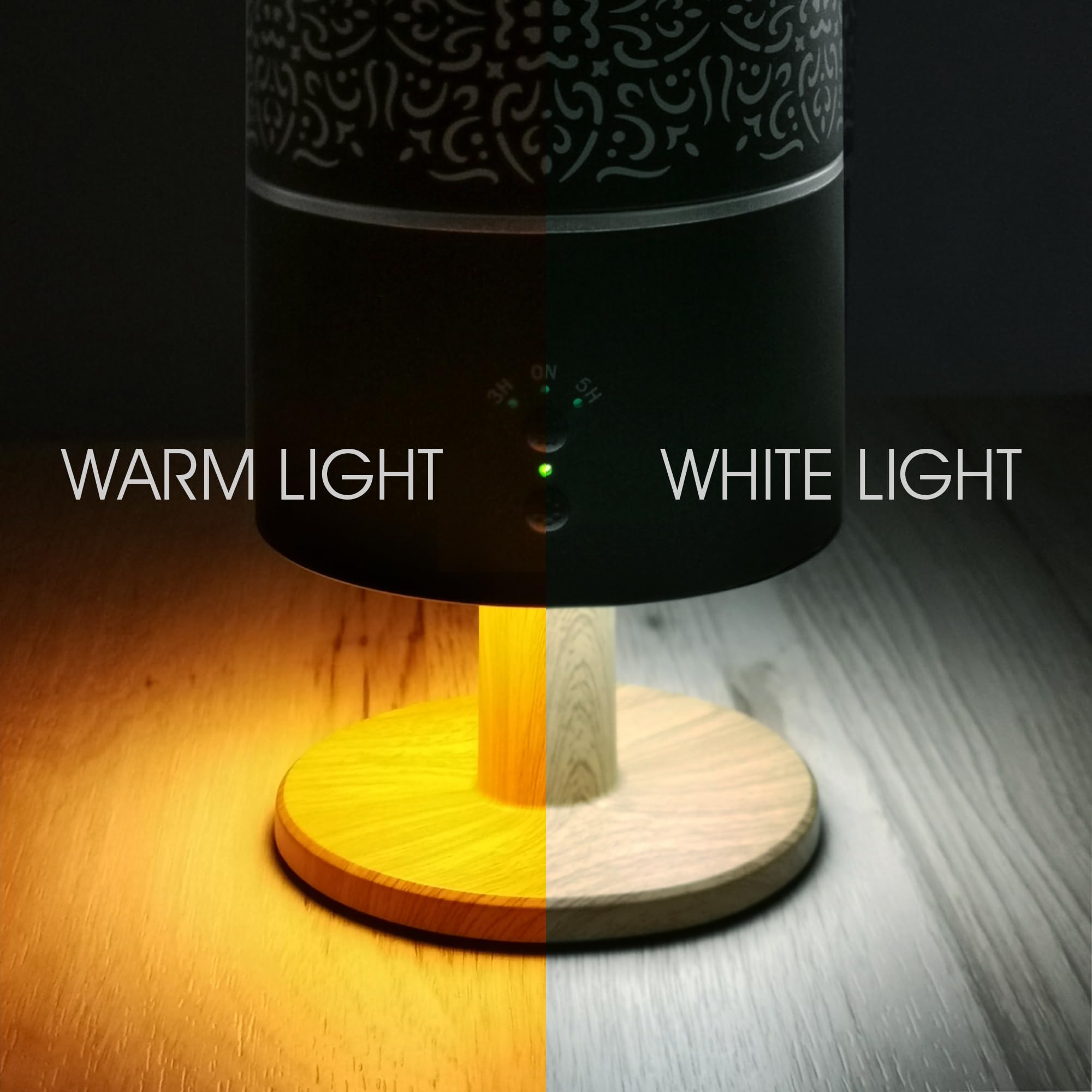 Earnest Living diffuser with lamp night-light for cozy room ambiance