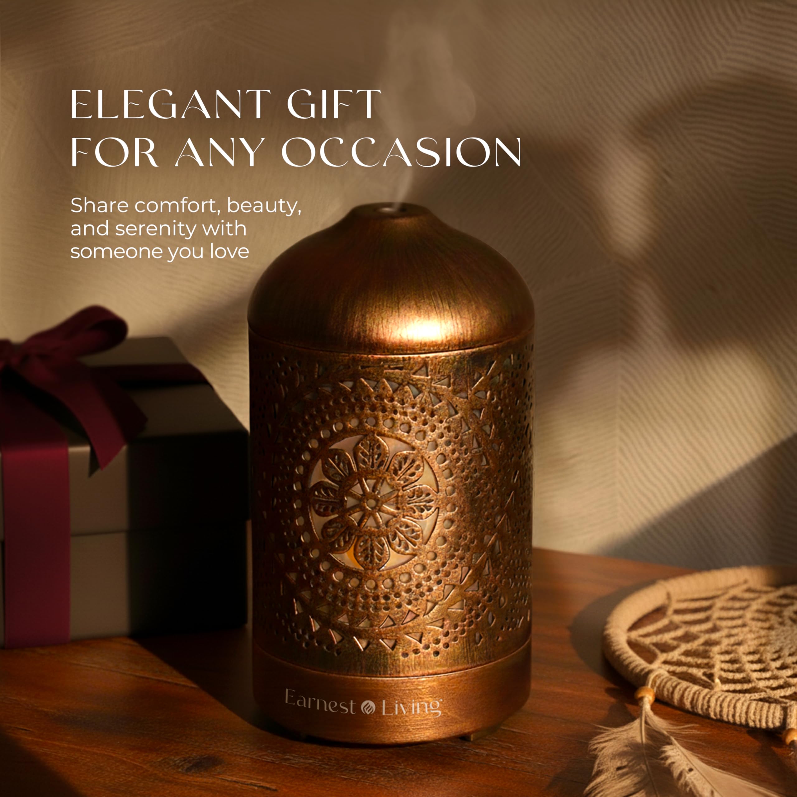 Earnest Living diffuser with gift-ready packaging for birthdays and occasions.