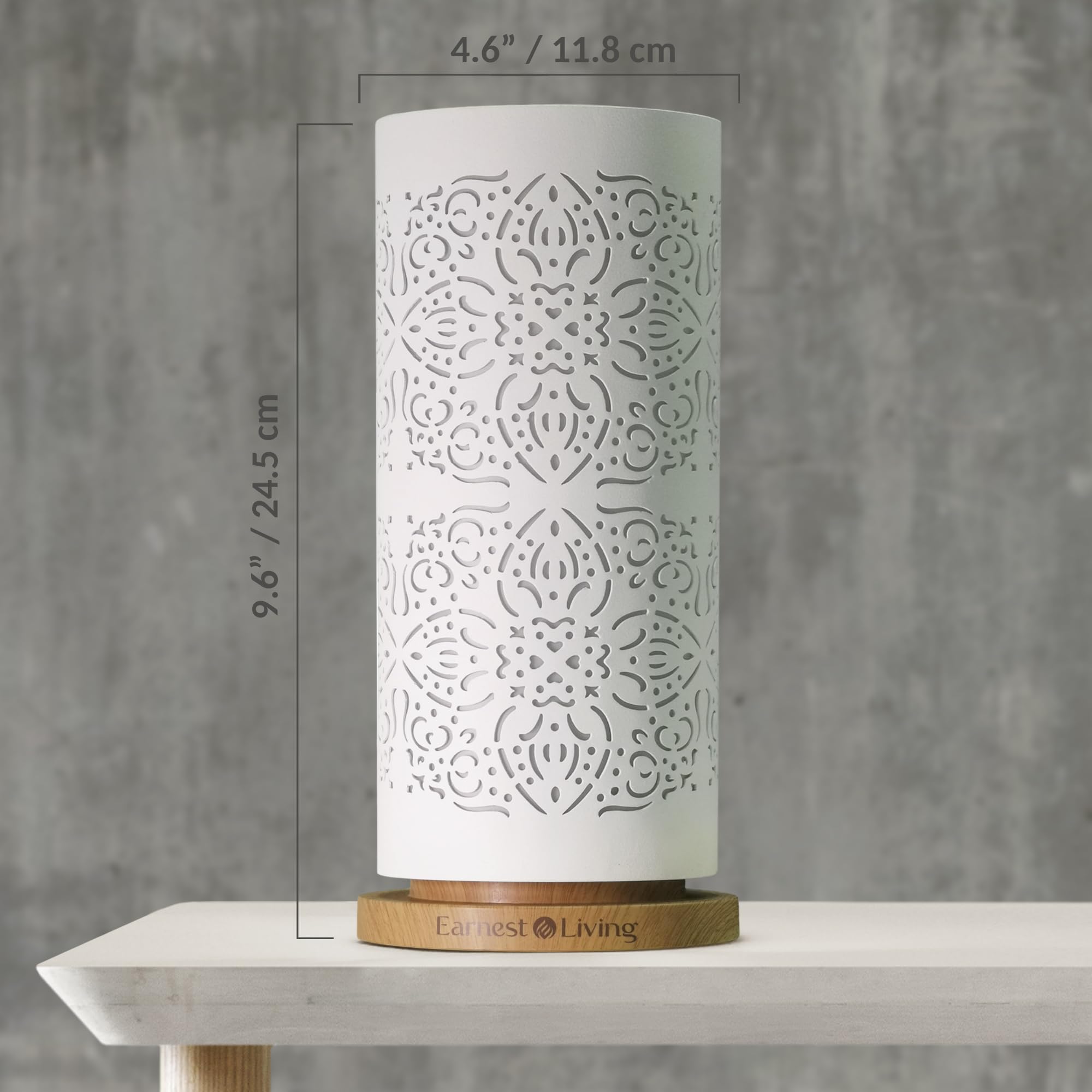 Earnest Living diffuser in stylish metal design for modern interiors.