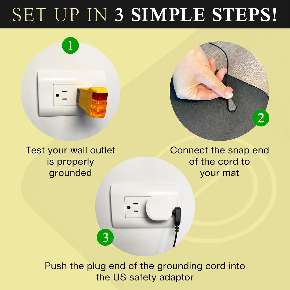Earth and Moon grounding pad designed for desk, bed, or recliner setups