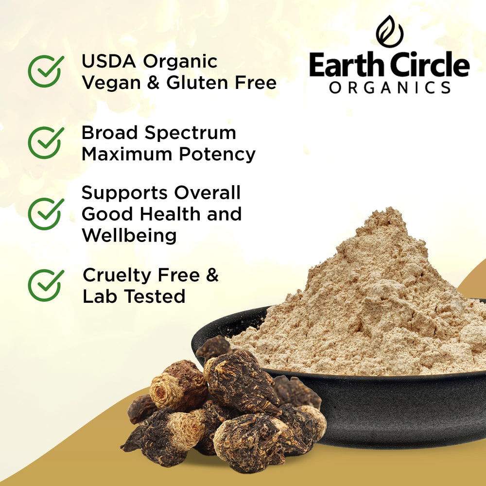Earth Circle Organics Black Maca Powder scoop for easy smoothies.