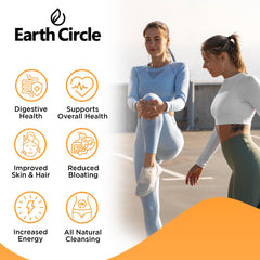 Earth Circle Organics Papaya Seed Powder Capsules open, showing convenient capsules for on-the-go use.