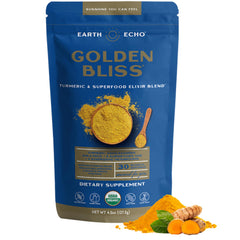 Earth Echo Golden Bliss bottle pour for an easy nighttime ritual.