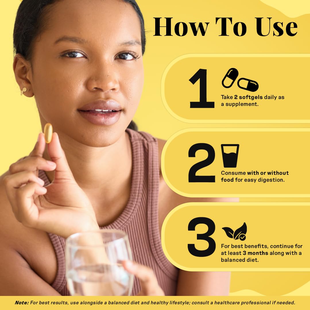 Earth & Elle omega 3 softgels in hand for simple daily use.