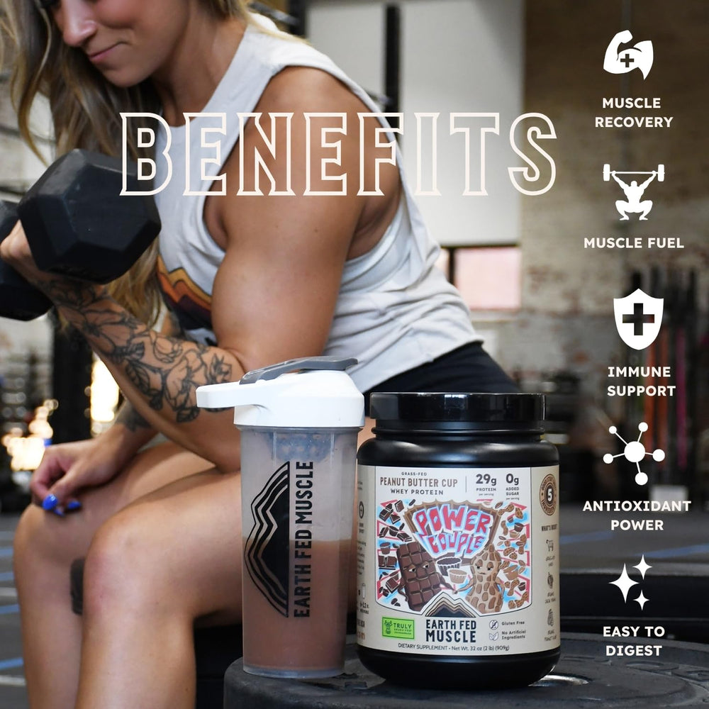Earth Fed Muscle gluten free non-GMO label on packaging