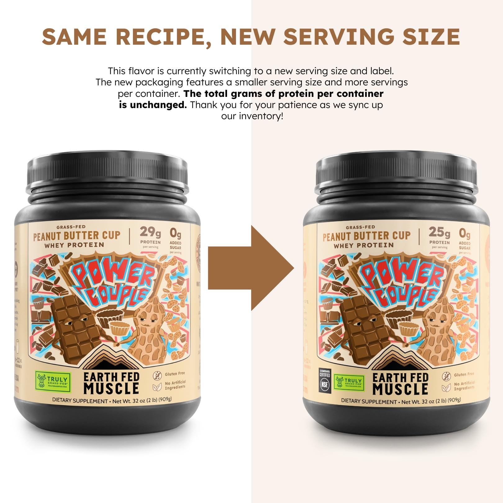 Earth Fed Muscle whey isolate pouring into a shaker for post-workout fuel