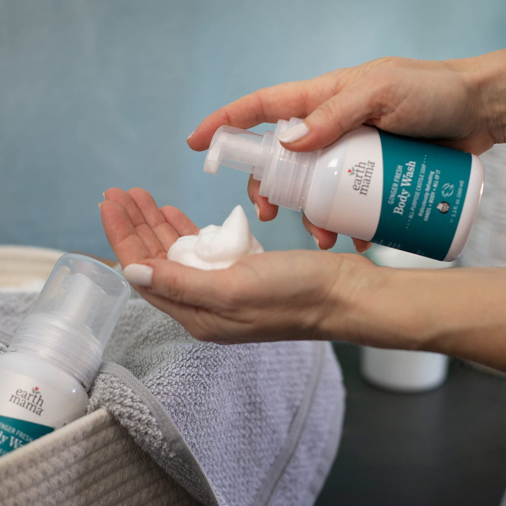 Fragrance-free formula from Earth Mama designed with sensitive skin in mind.