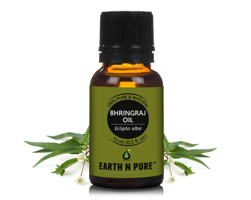 EARTH N PURE Bhringraj oil scalp-application supports a calm, soothing routine.