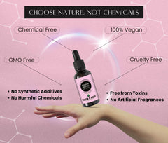 Earth N Pure Rosehip Oil face application adds subtle dewy hydration.