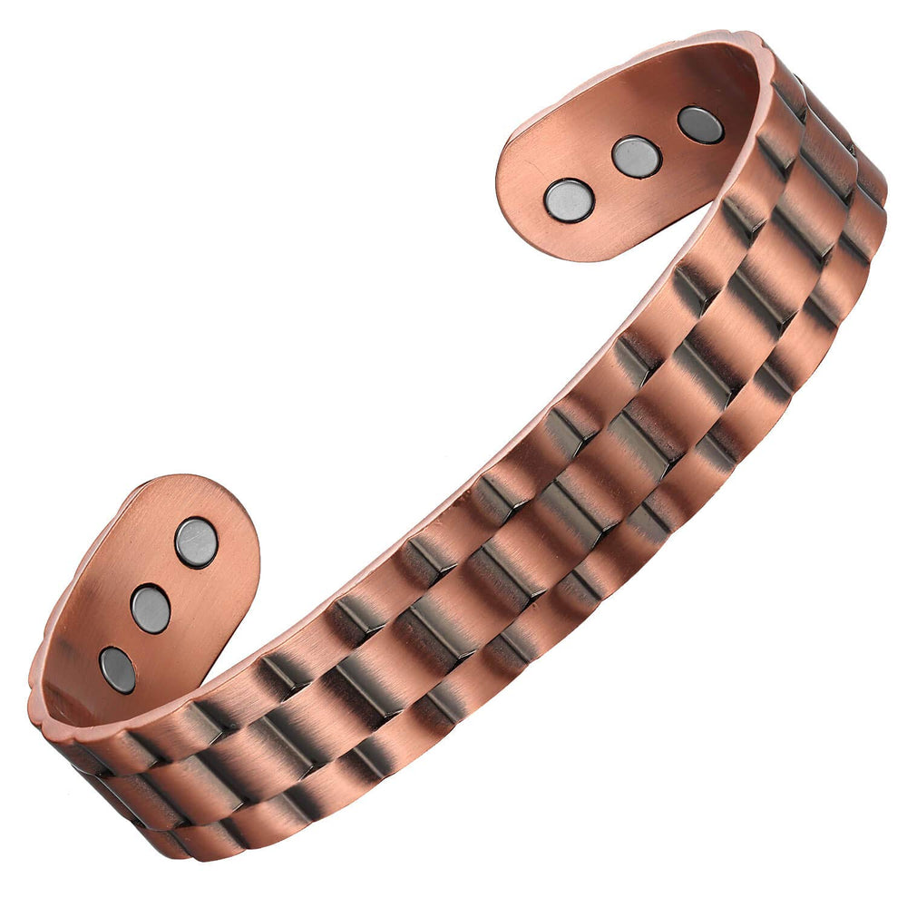 Earth Therapy cuff magnets closeup highlights neodymium magnets for potential support
